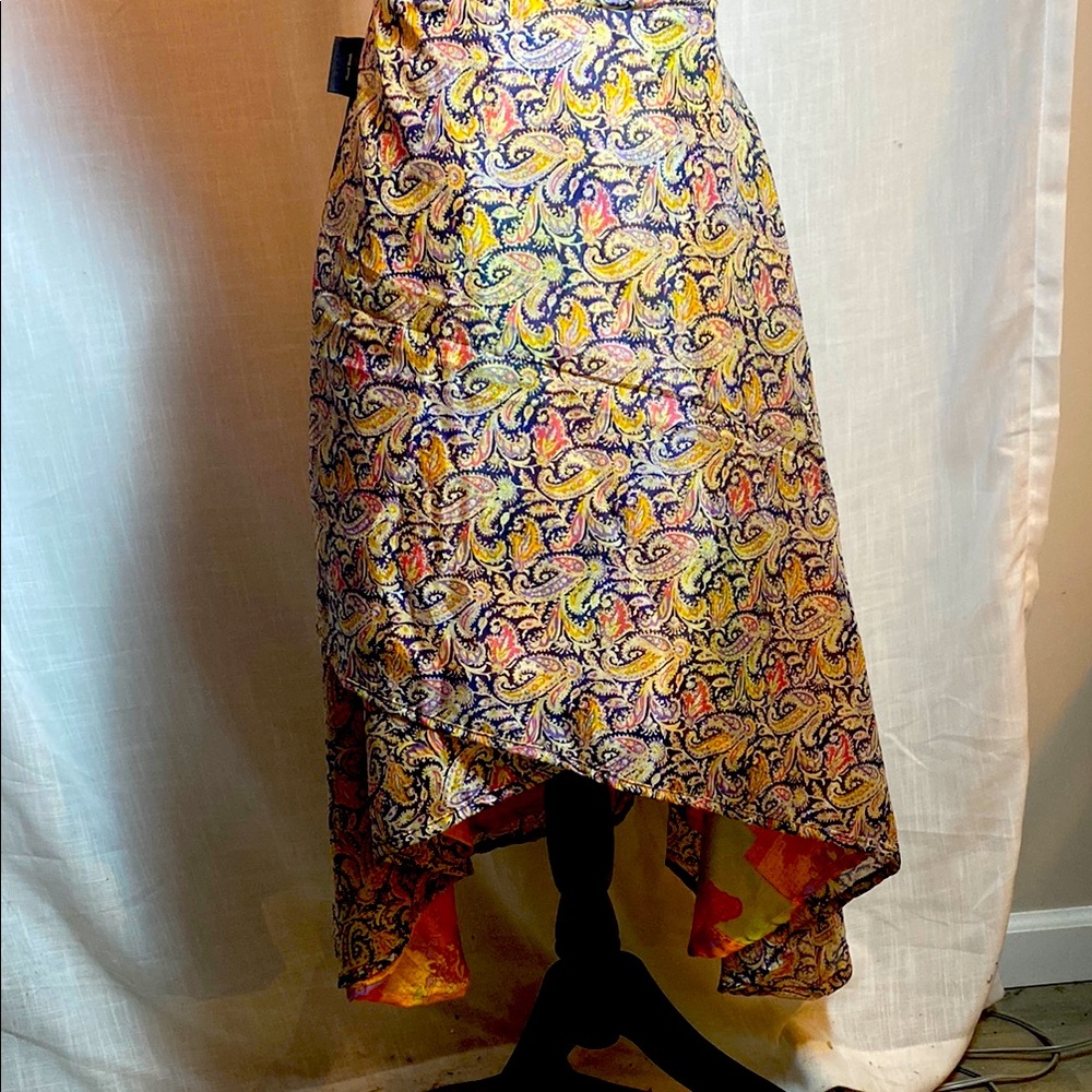 Vintage Reversible Silk Tie Skirt